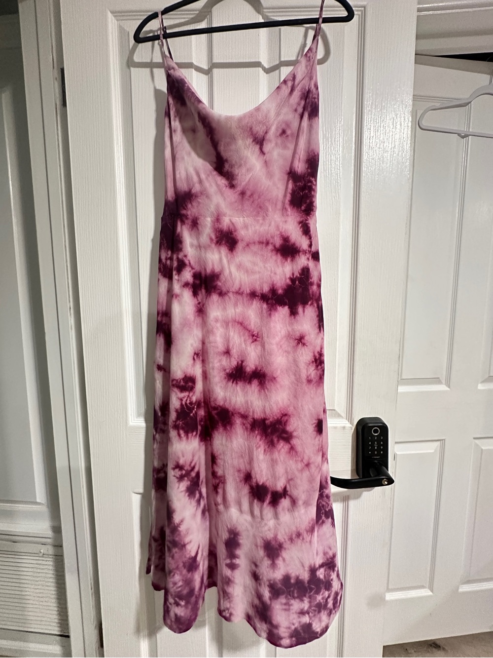 Realisation Par Capulet Lavender Tie-Dye Silk Midi Dress